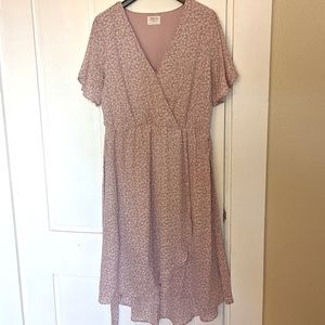Faux wrap dress size L